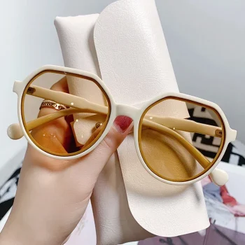 Sunglasses for Women Geometry Shape Frame Fashion Glasses Vintage Big Sunshades Shades Очки Солнечные Женские Очки 선글라스 - Image 9