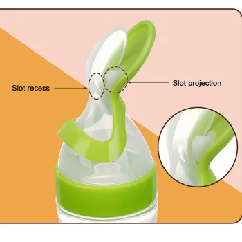 Baby Silicone Squeezing Feeding Bottle Newborn Baby Training Spoon Infant Cereal Food Supplement Feeder Bbay Safe Tableware - Image 4