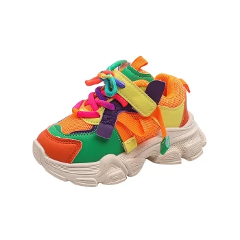 Girls & Boys Casual Sneakers Soft Sole Sports Shoes For Child Autumn colorful - Image 5