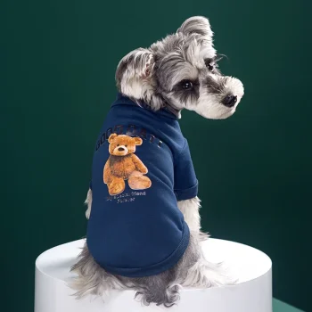 Dogs Winter Cute Clothes Puppy Warm Pullover Sweatshirt Bear Pattern Pet Jacket for Small Medium Dog Cat Coats Chihuahua Costume - Image 10