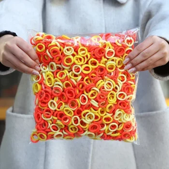 50Pcs/bag Colorful Basic Nylon Ealstic Hair Ties for Girls Ponytail Hold Scrunchie Rubber Band Kid Fashion Hair Accessories - Image 23