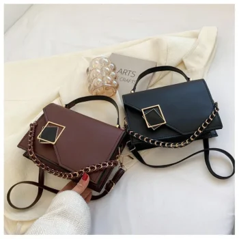 Women Luxury Designer Shoulder Bag-Retro Flap Crossbody with Chain Small Square Rhombus Messenger-Fashion Armpit Bag for Girls - Image 2