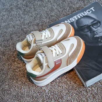 Spring Autumn New Children Sneakers Boys Girls Low Help Skate Leather Shoes Non-slip Soft Sole Versatile Sport Casual Shoes - Image 4