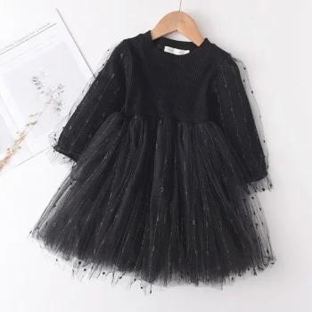 Bear Leader Girls Princess Patchwork Dress 2023 New Fashion Party Costumes Kids Bowtie Casual Outfits Baby Lovely Suits for 2 7Y - Image 6