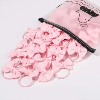 5Pcs Children Hair Ties Headdress Girls Scrunchies Elastic Hair Band Kids Hair Rope Bow Rubber Band Set Baby Accessories - Image 17