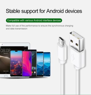 Câble Micro USB de haute qualité 1M 1.5M 3M à charge rapide avec veste TPE en cuivre pur pour Samsung Ladekabel Cabo