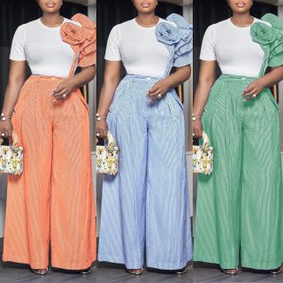 Vêtements de rue grande taille pour femmes, mode estivale, T-shirt à manches courtes et pantalon large pour femmes, ensemble 2 pièces