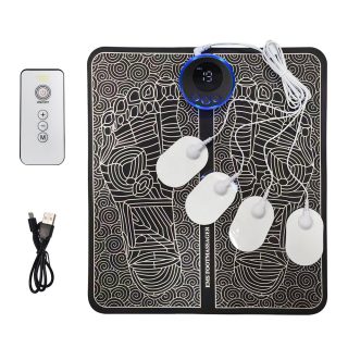 Ems Coussin de massage des pieds Réflexologie Massage des points d'acupuncture des pieds Stimulation musculaire Machine de massage des pieds et des mollets