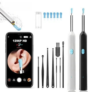 Visual Ear Wax Cleaner with Camera Safe Earwax Removal Endoscope with 5M Camera Luminous Otoscope Ear Cleaning Tools Ear Care