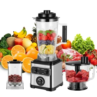 Smart 3-in-1 Blender with 6600W Motor, 10 Preset Programs for Juice, Soup & Grinding, All-in-One Kitchen Food Processor System