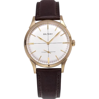 Baltany Men PIlot Watch 38.5mm Retro Mechanical Wristwatch Sapphire 50m Waterproof Small Second Dial ST1701 ST1700