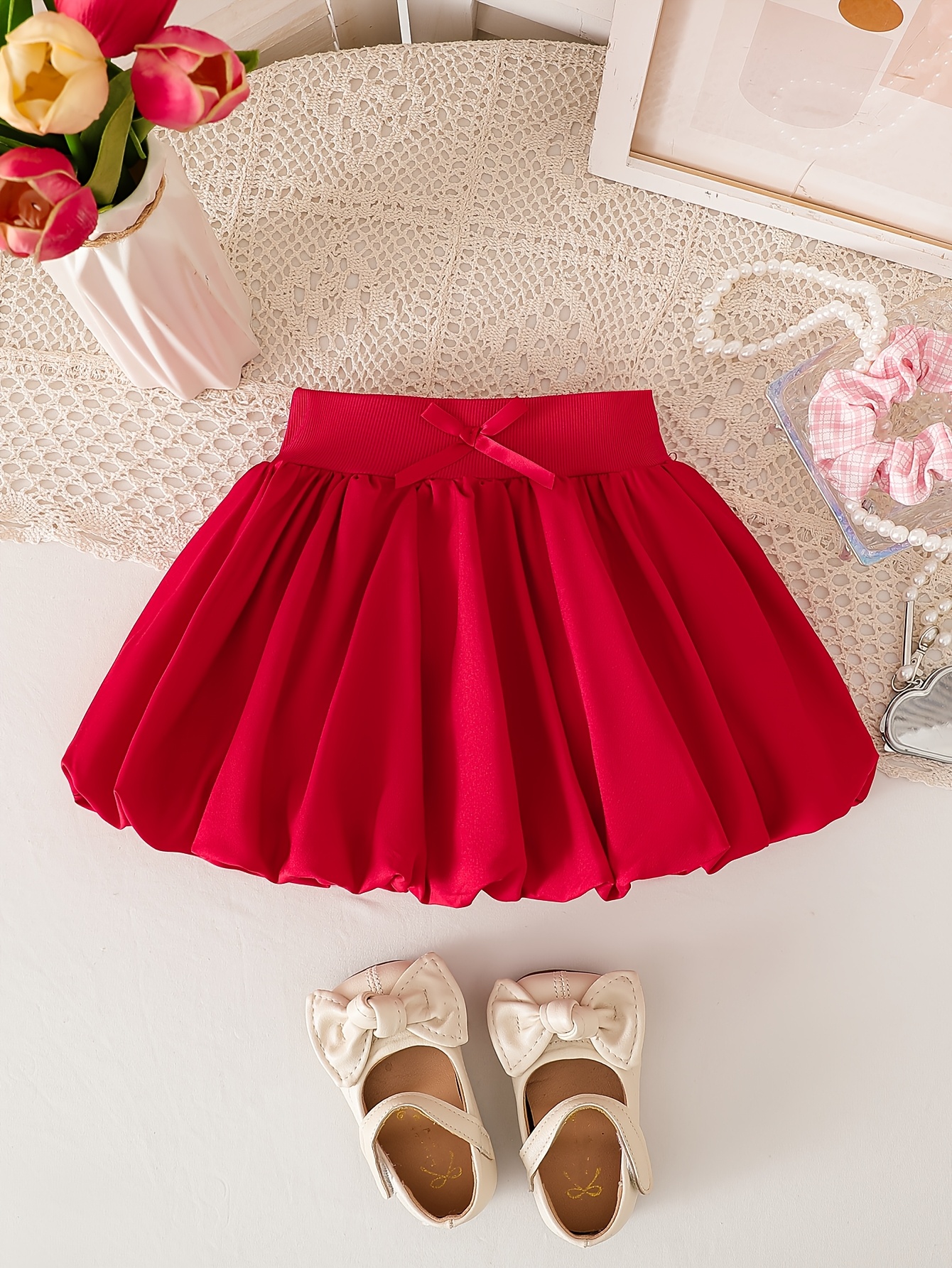 Adorable Sweet Fluffy Dress for Baby Girls in All Seasons, Baby Princess-Style Skirt in Pink for Sweet and Cute Little Ones, Perfect for Outdoor Adventures, Valentine's Day Gifts, Birthday Gifts for Baby Girls – Image 3