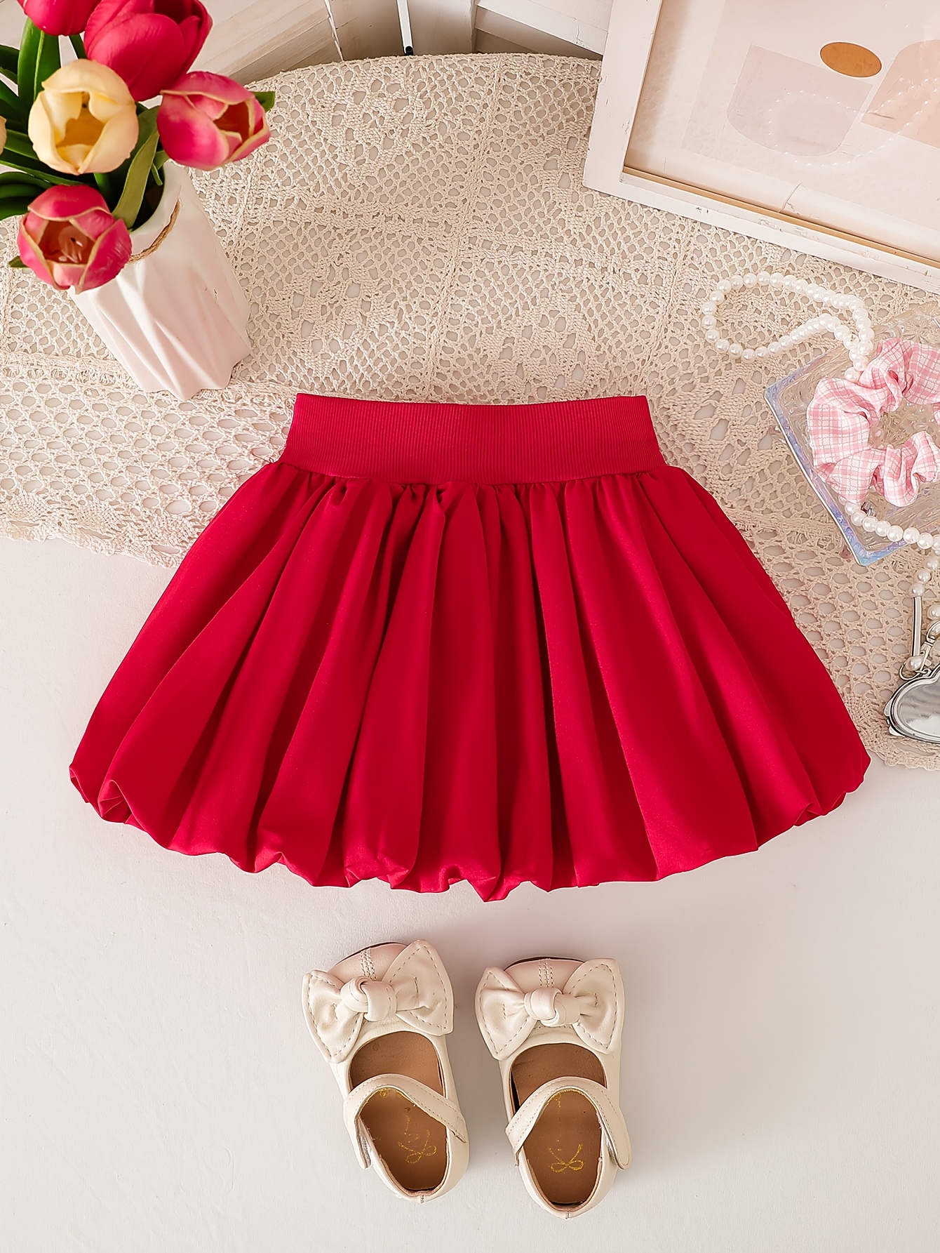Adorable Sweet Fluffy Dress for Baby Girls in All Seasons, Baby Princess-Style Skirt in Pink for Sweet and Cute Little Ones, Perfect for Outdoor Adventures, Valentine's Day Gifts, Birthday Gifts for Baby Girls – Image 7