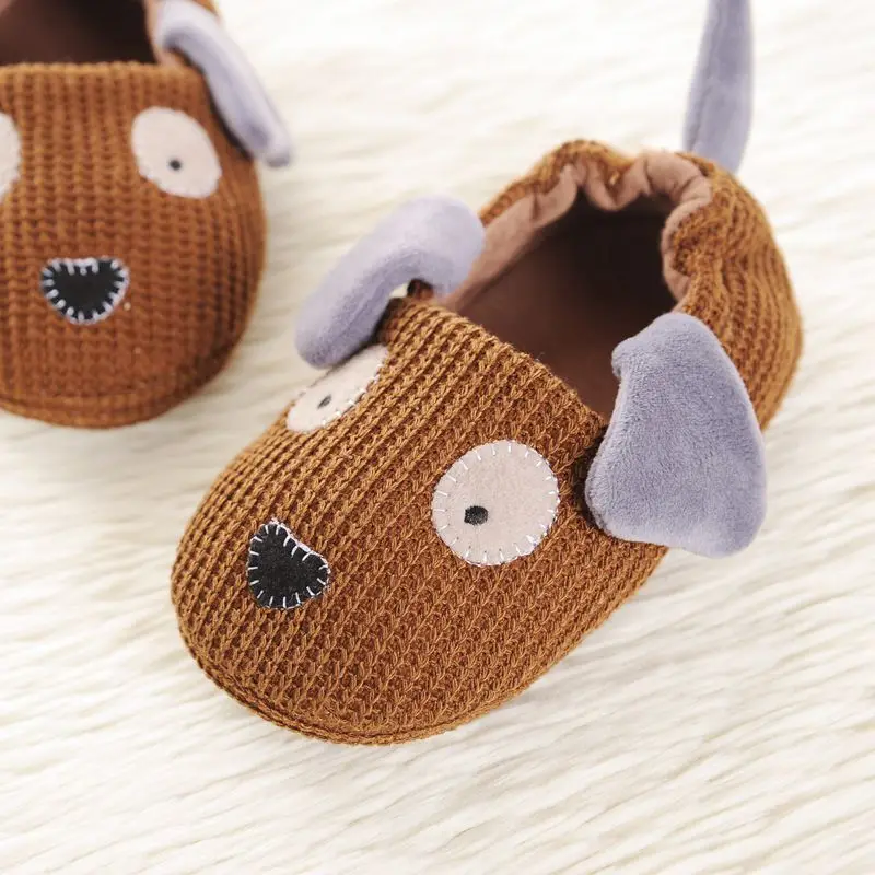 Kids Cotton Slides Autumn Winter Indoor Non-slip Cute Dog Non-slip Kids Shoes Home Slippers Fashion Baby Boys Slippers – Image 2