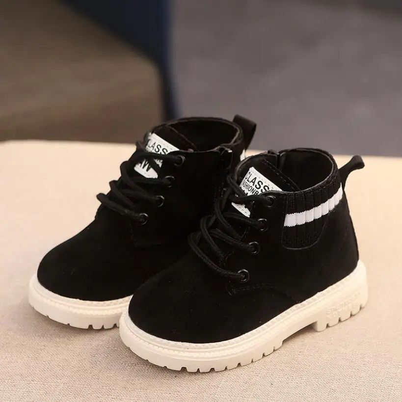Children Casual Shoes Autumn Winter Boots Boys Shoes Fashion Leather Soft Antislip Girls Boots 21-30 Sport Running Shoes – Image 15