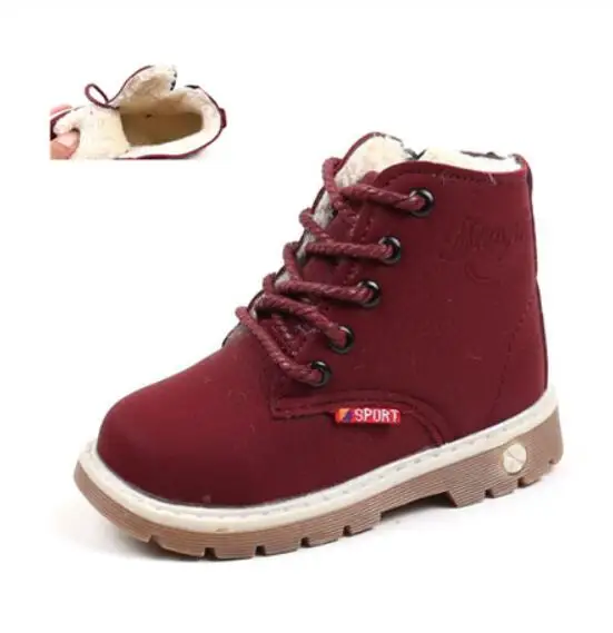 Children Casual Shoes Autumn Winter Boots Boys Shoes Fashion Leather Soft Antislip Girls Boots 21-30 Sport Running Shoes – Image 17