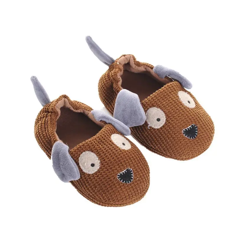 Kids Cotton Slides Autumn Winter Indoor Non-slip Cute Dog Non-slip Kids Shoes Home Slippers Fashion Baby Boys Slippers – Image 6
