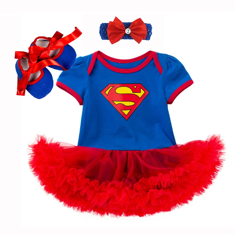 0-2Y 3pcs Girl Baby Summer Suit Novelty Costume Newborn Clothing Sets Bebe Dress Toddler Clothes Party Cosplay Gift 3 6 9 12 18M – Image 18
