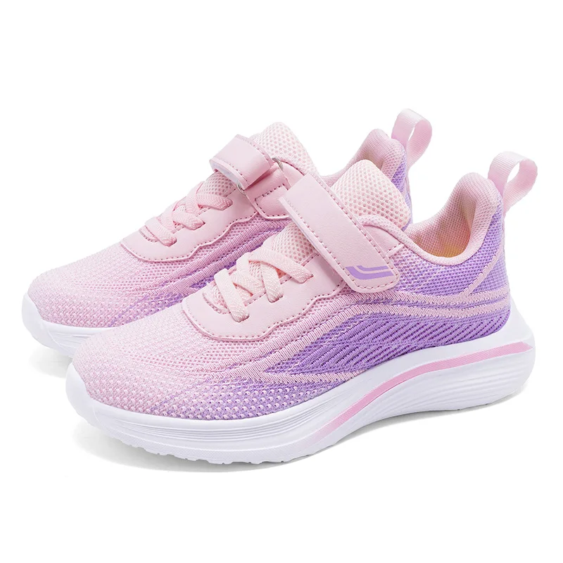 Knit Girls Tenis Sneaker Children Shoes 4-12 Years Lightweight Soft Platform Kids Casual Shoes Sports Sneaker for Girls – Image 11