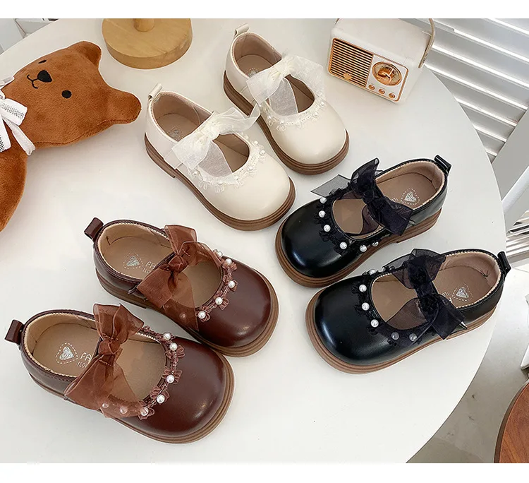 2025 Spring Autumn Little Toddler Girl Leather Dress Shoes Kids Cute Oxfords Bright Colors Girls Party Performance Dance Shoes – Image 23