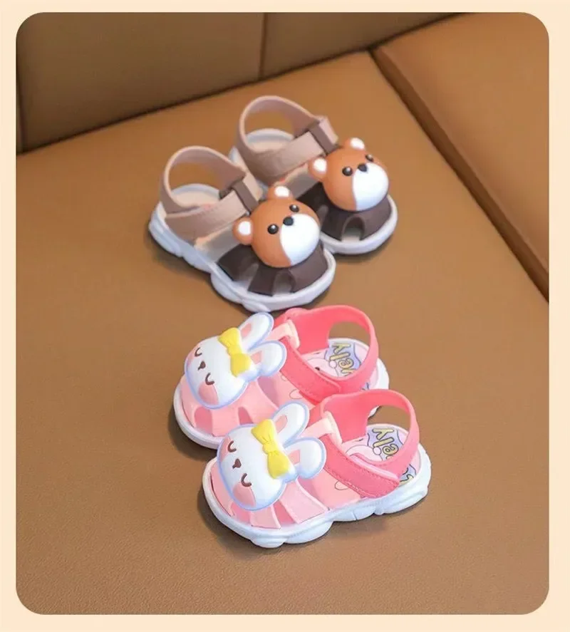 High Quality Comfortable Breathable Baby Children Outdoor Sandals Simple Versatile Cute Cartoon Boys Girls Infants Walking Shoes – Image 23