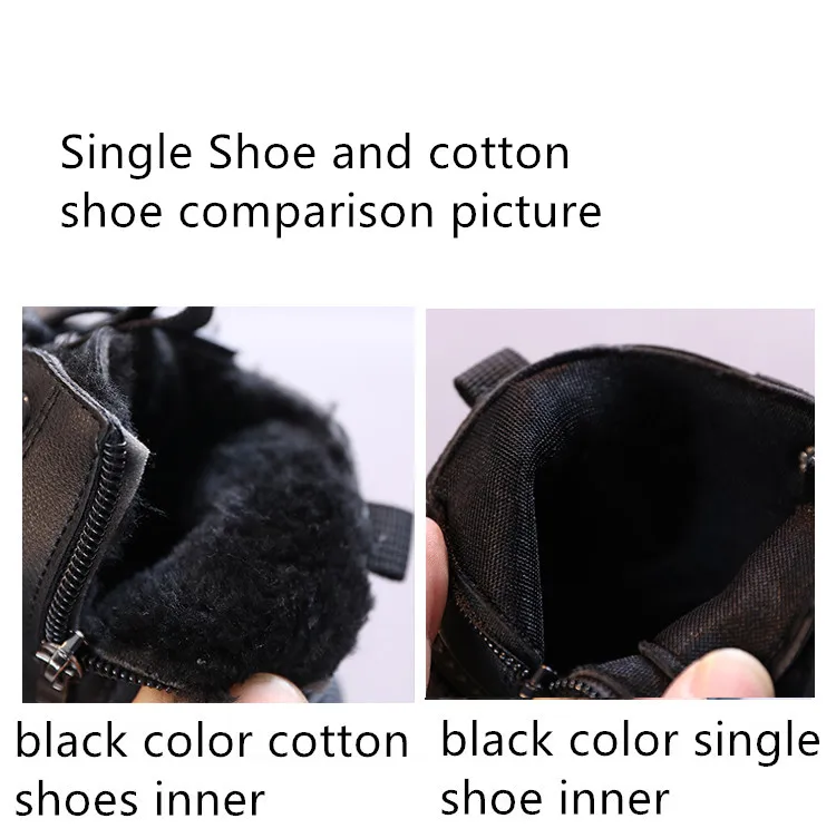 Kids Leather Chelsea Boots Waterproof Children Sneakers Beige Toddler Snow Boots Girl Winter Shoe Boy – Image 30