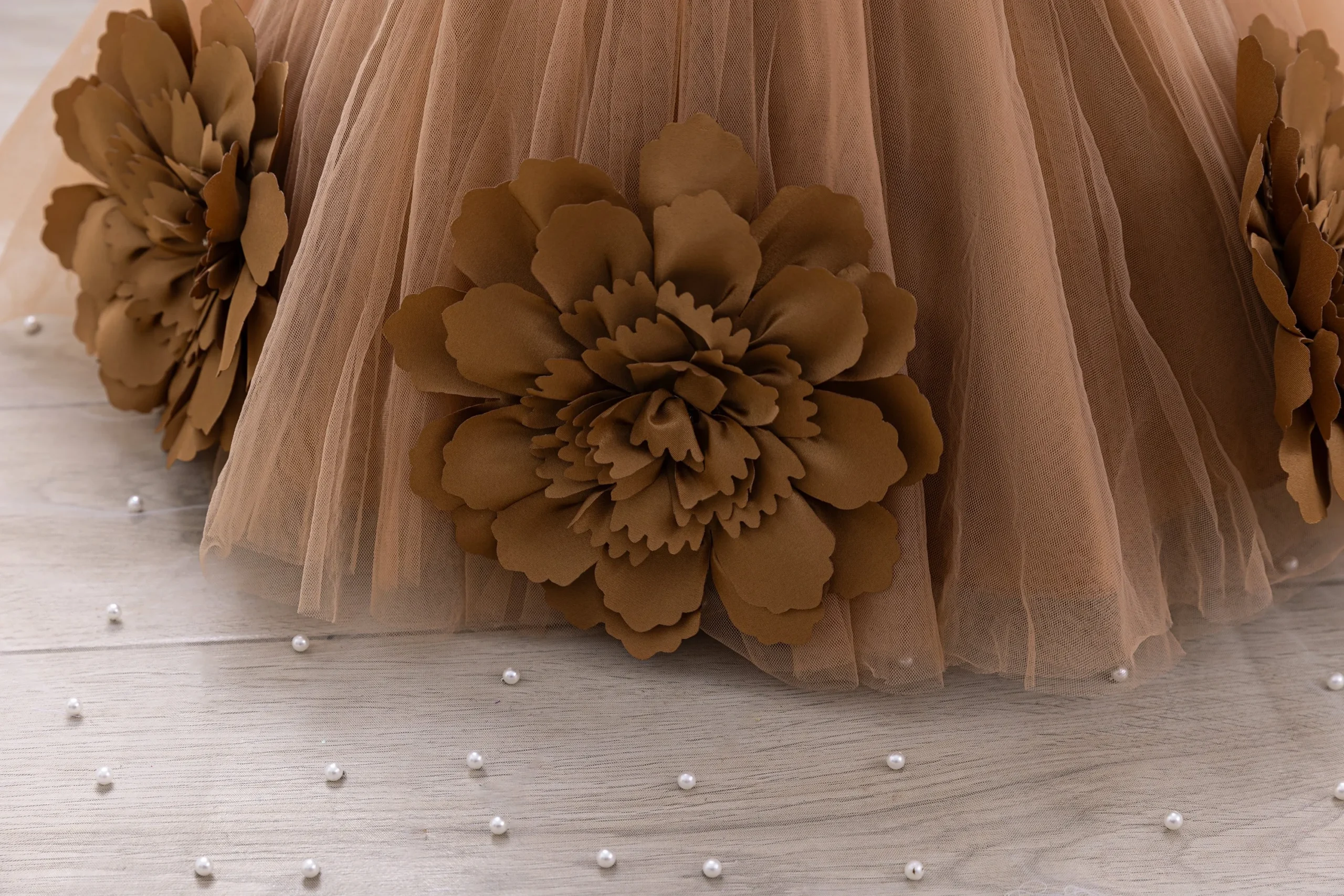 Elegant Girl Princess Dress Small flying sleeves asymsymmetrical straps Formal occasion Girl dress Sequin Wedding dress Party gi – Image 41