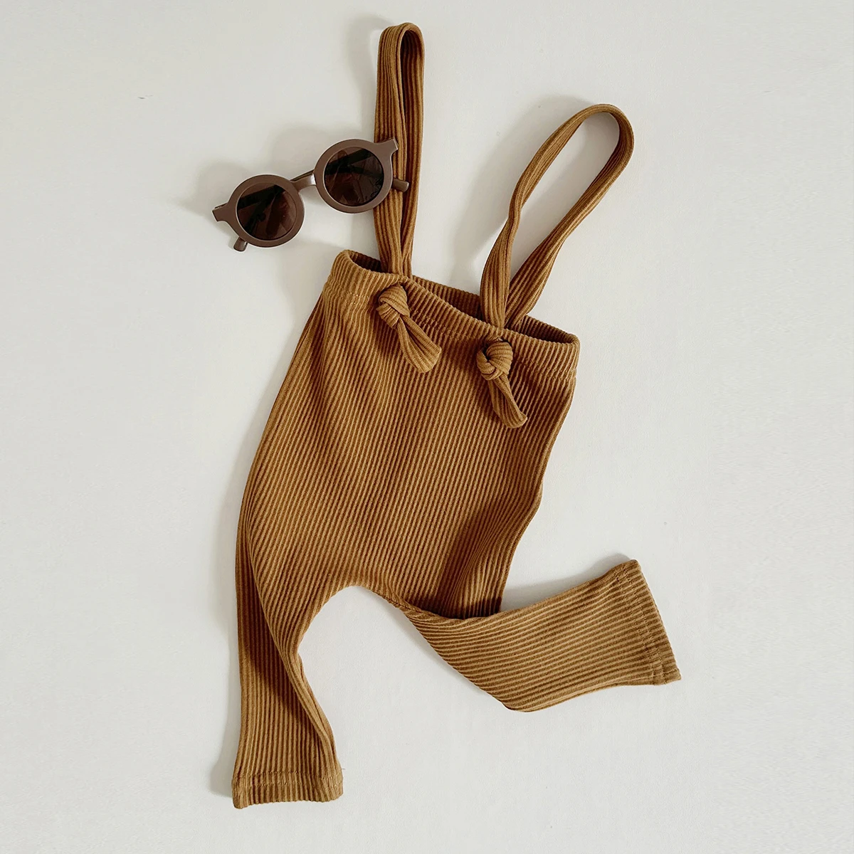 Toddler Fall Clothes Baby Pants Pure Cotton Jumpsuit Basic Elasticity Pants Girls Boys Pp Pants Baby Strap Overalls 0-18M – Image 2