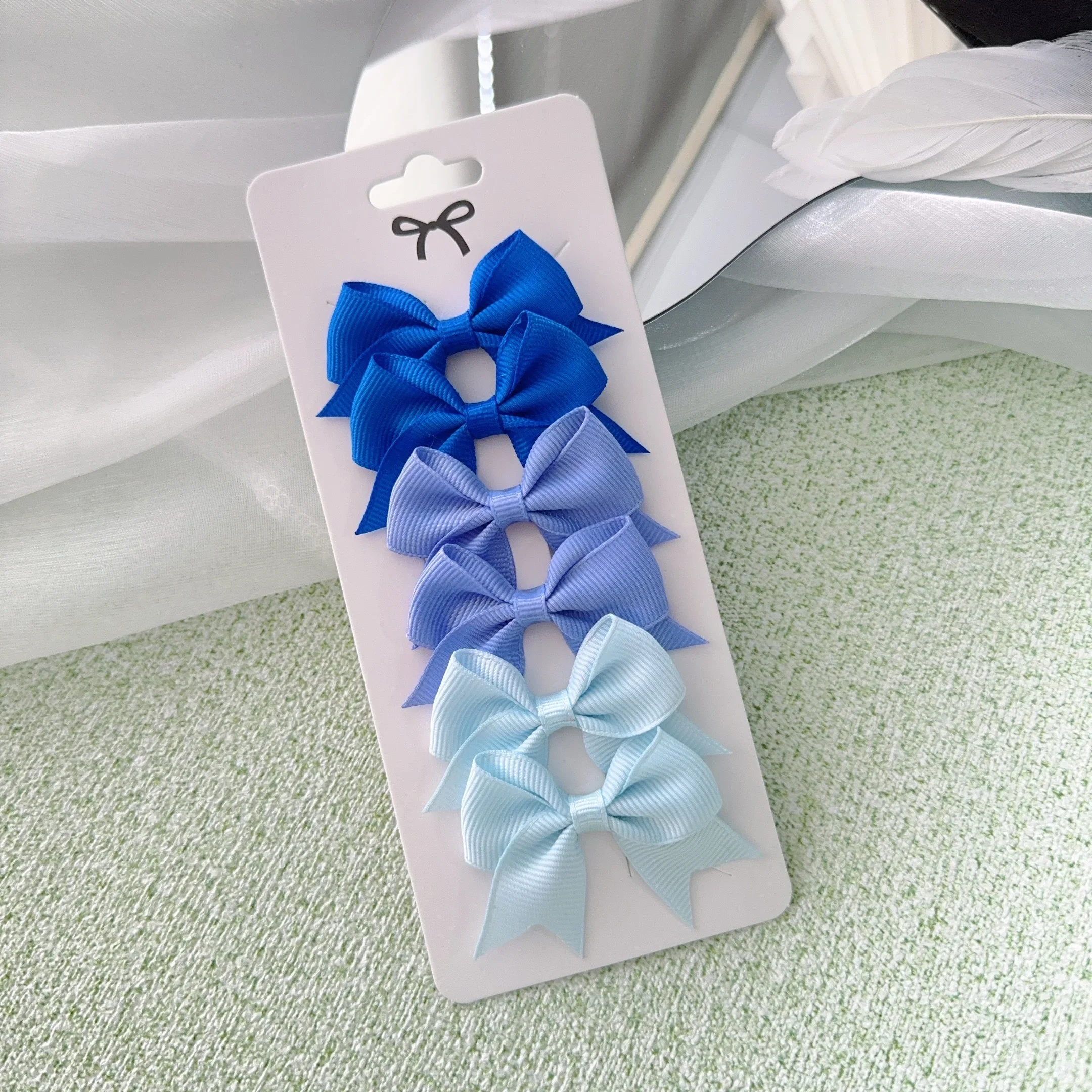 6/10Pcs/Set New Handmade Solid Ribbon Bowknot Hair Clips For Cute Baby Girls Bows Hairpin Kids Hair Accessories – Image 26