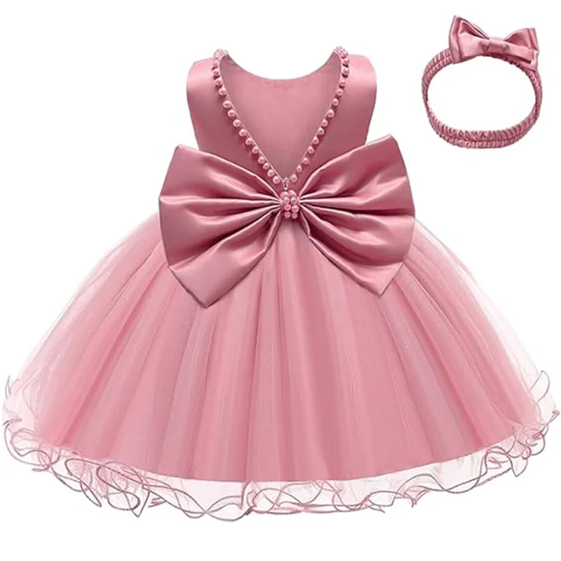 Baby Christmas Costume Christening Princess Dress For Baby Girls Wedding Kids Infant 1st Birthday Party Dress Newborn Clothes – Image 23