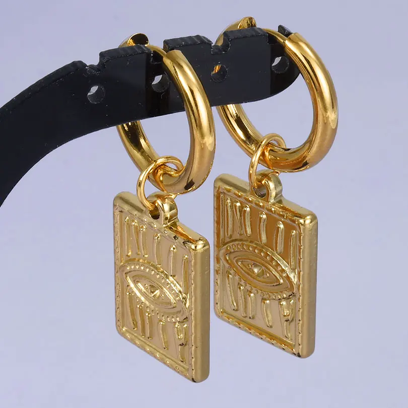 Punk Cross Sword Pendant Earring Stainless Steel Hoops Earrings For Women Men Accessories Non-Tarnish Vintage Jewelry Arete Gift – Image 22