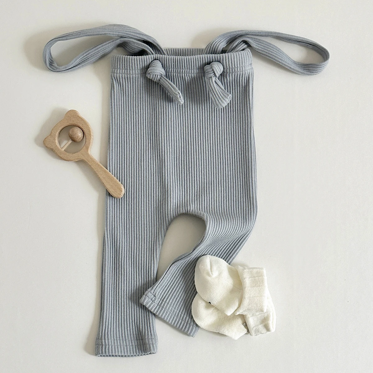 Toddler Fall Clothes Baby Pants Pure Cotton Jumpsuit Basic Elasticity Pants Girls Boys Pp Pants Baby Strap Overalls 0-18M – Image 7