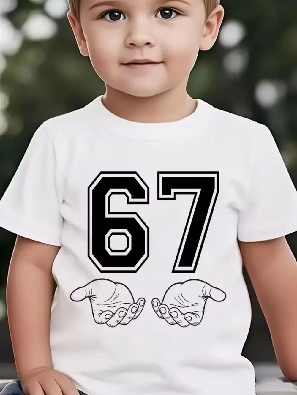 6 7 Six Seven Funny Italian Brainrot Kids Gamer Meme T-Shirt for Boys T-Shirt Short Sleeve Tops Fashion Y2k Children's Clothing – Image 4