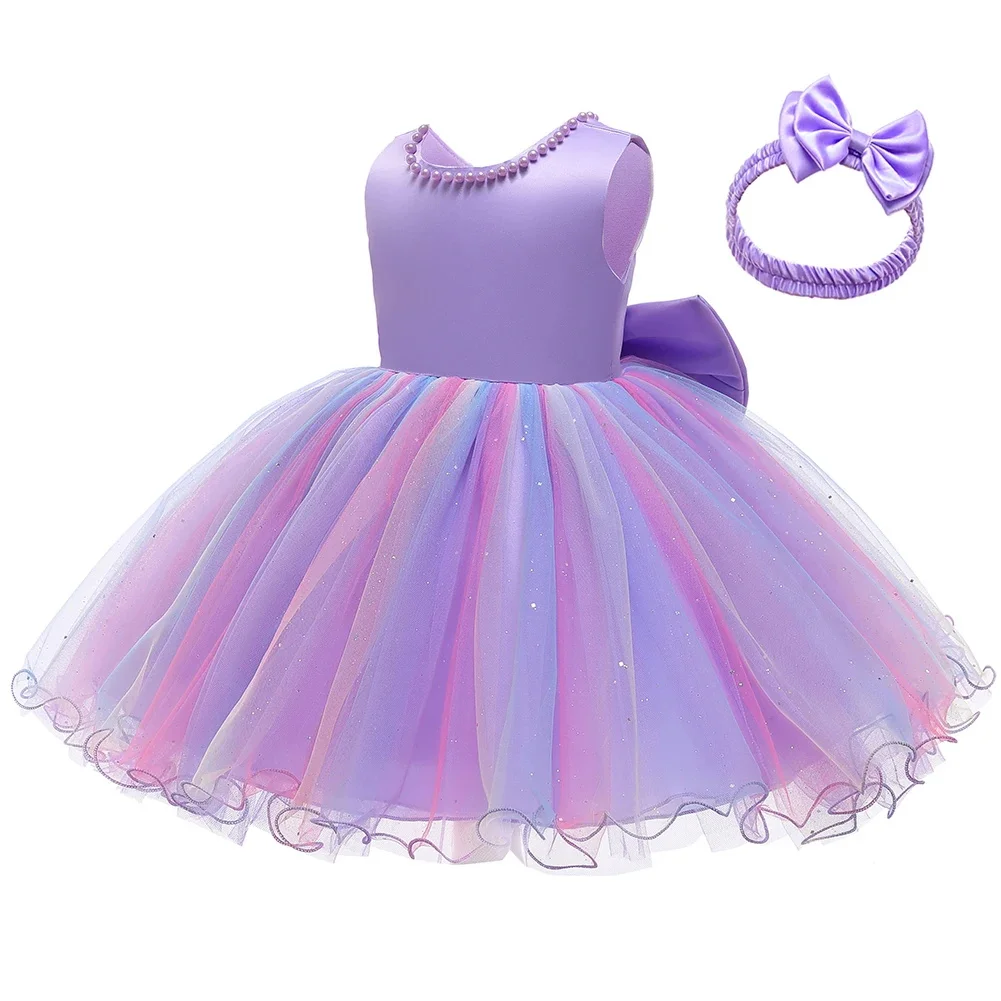 Baby Christmas Costume Christening Princess Dress For Baby Girls Wedding Kids Infant 1st Birthday Party Dress Newborn Clothes – Image 33