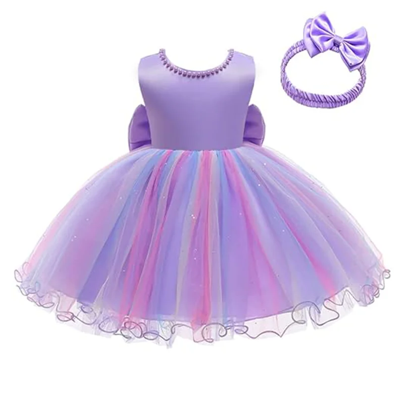Baby Christmas Costume Christening Princess Dress For Baby Girls Wedding Kids Infant 1st Birthday Party Dress Newborn Clothes – Image 32