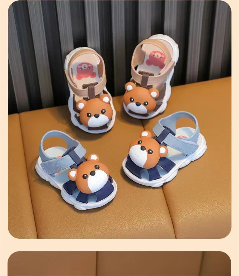 High Quality Comfortable Breathable Baby Children Outdoor Sandals Simple Versatile Cute Cartoon Boys Girls Infants Walking Shoes – Image 19