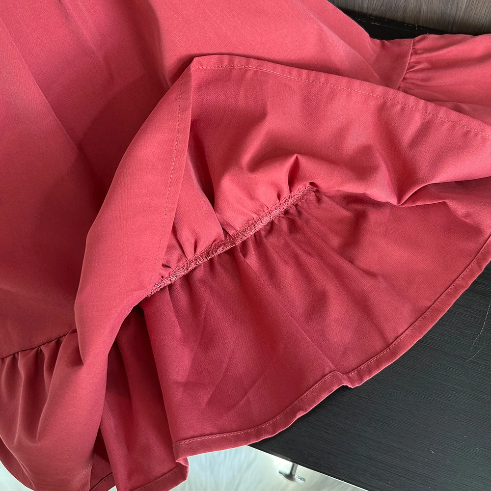 Bera Leader Korean Version Sleeveless Pleated Dress Solid Color Round Neck Children's Clothes Summer Kids Dresses for Girls Wear – Image 16