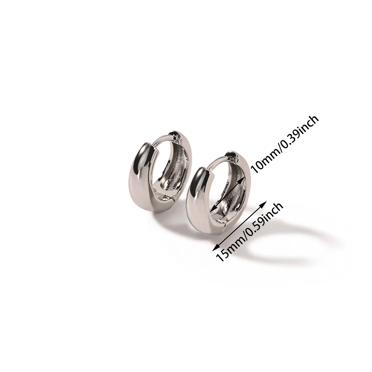 Classic Hoop Earrings for Women Girls Gold Color Chunky Stainless Steel Earrings 2026 Trend New in Minimalist Ear Jewelry aretes – Image 12