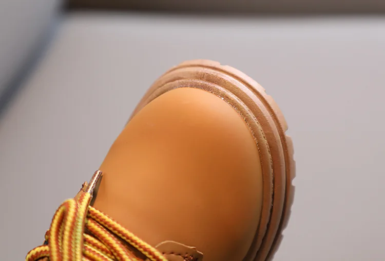 Winter Kids Combat Boots Furry Lined Children Ankle Boots Fashion Boys Girls Short Boots Student Non-slip Shoes Footwear – Image 24