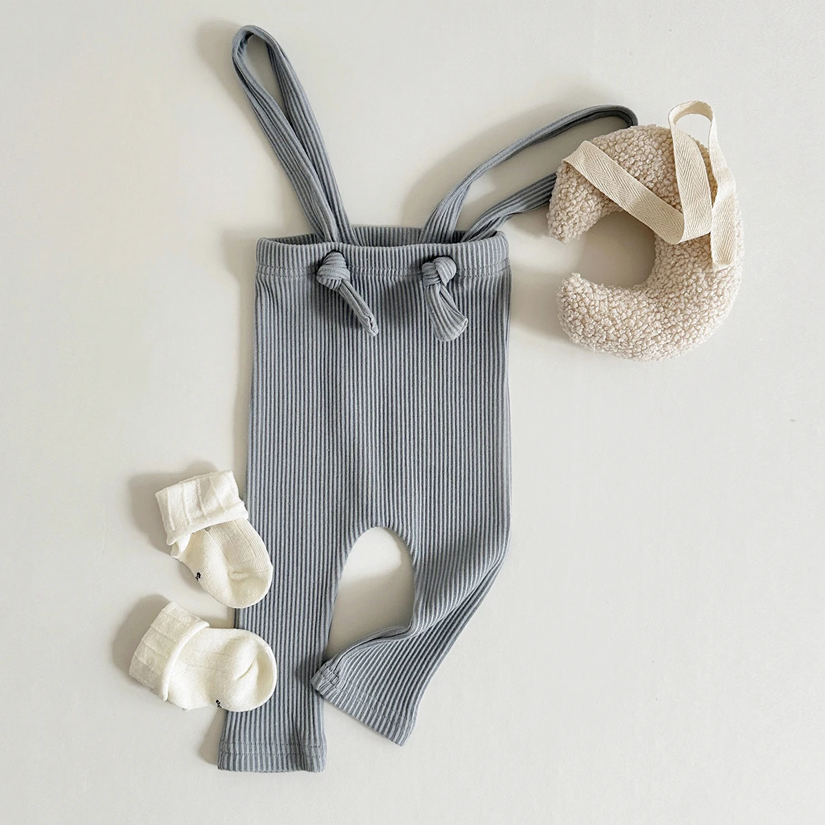 Toddler Fall Clothes Baby Pants Pure Cotton Jumpsuit Basic Elasticity Pants Girls Boys Pp Pants Baby Strap Overalls 0-18M – Image 6