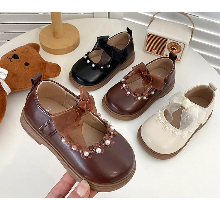 2025 Spring Autumn Little Toddler Girl Leather Dress Shoes Kids Cute Oxfords Bright Colors Girls Party Performance Dance Shoes – Image 15