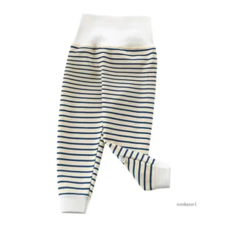 Infant Pants Thicken Keep Warm in Winter Newborn Baby Bebe Boy Girl Striped Leggings Kids Trousers