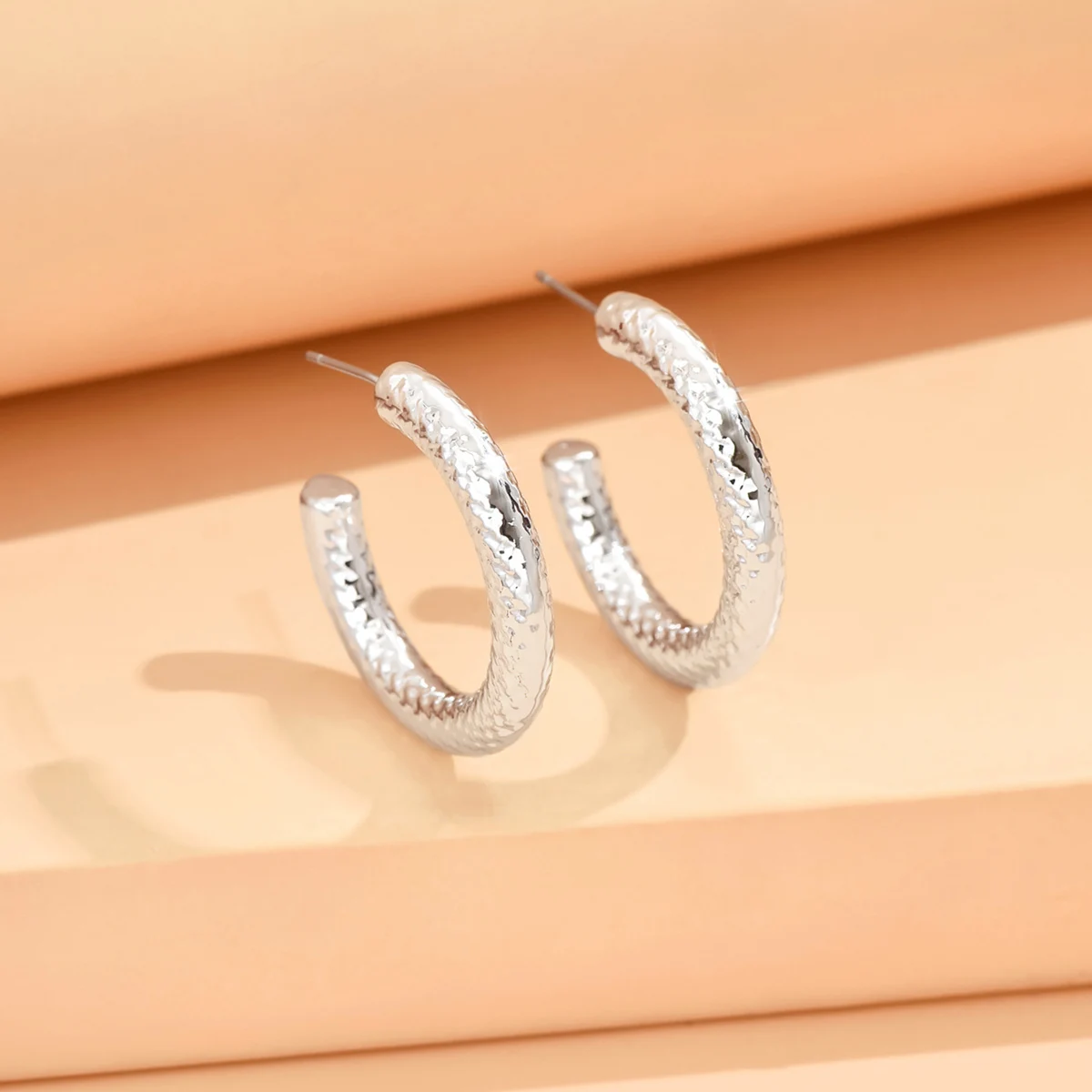 серьги Geometric Irregular Metallic Color Earrings for Women 2024 Minimalist Style Personality Earrings Trendy Jewelry Gift – Image 22