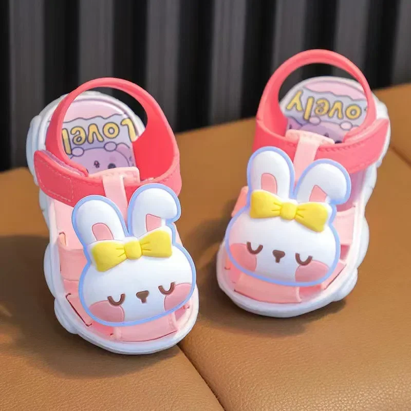 High Quality Comfortable Breathable Baby Children Outdoor Sandals Simple Versatile Cute Cartoon Boys Girls Infants Walking Shoes – Image 4