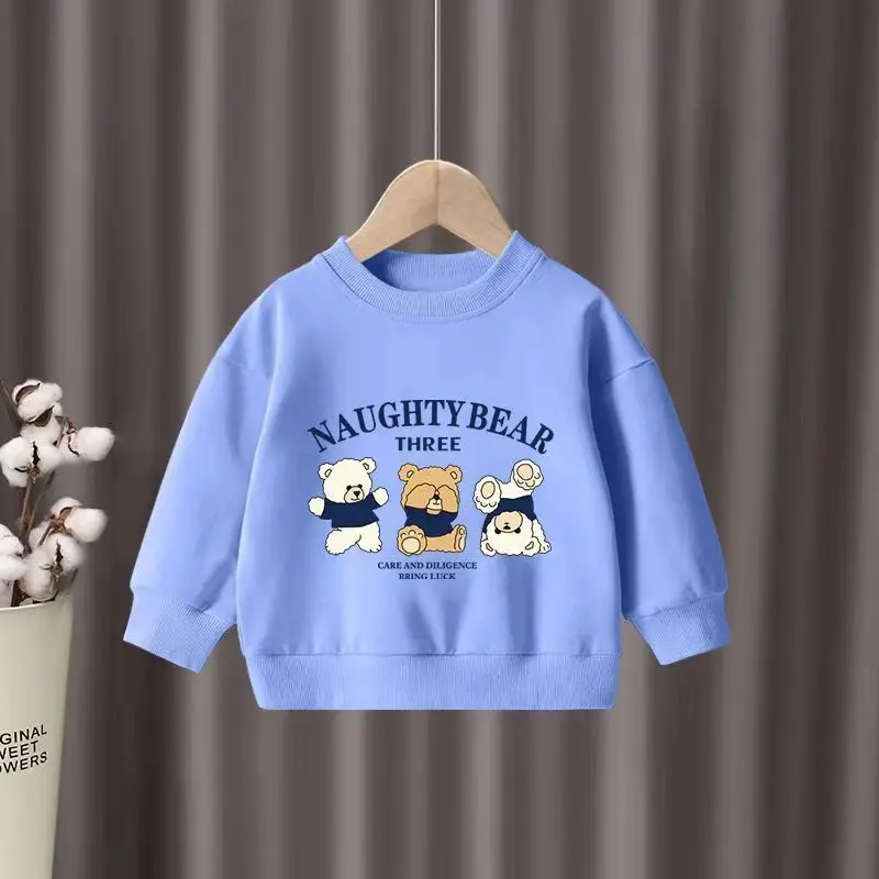 Autumn Baby Boy Clothes Set Kid Cartoon Sweatshirts Pullover Top And Pants 2pcs Suit Children Girls Fashion Sports Tracksuits – Image 4