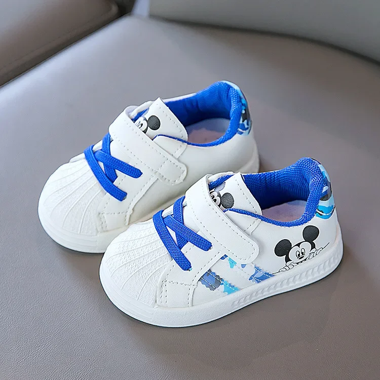 Disney White Casual Shoes For Baby Boy Girl Brand Children Sneaker Mickey Mouse Kids Sports Shoes Toddler Walking Shoes – Image 22