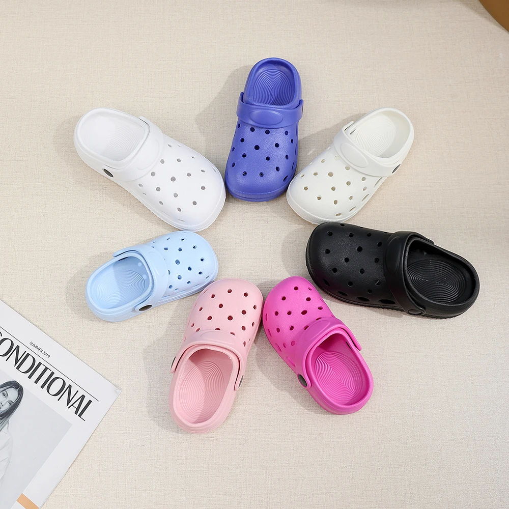 Fashion Waterproof Slippers Children Sandals Shoes Summer Outdoor Slides Soft Sole Garden Shoes Indoor Nursing Clogs Sandals – Image 2