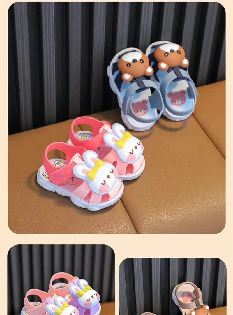 High Quality Comfortable Breathable Baby Children Outdoor Sandals Simple Versatile Cute Cartoon Boys Girls Infants Walking Shoes – Image 21