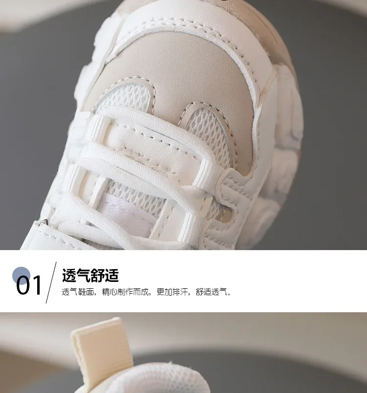 Girl sports shoes Mickey mouse spring fall new sports shoes kid dad running shoes soft soles boy casual shoes baby first walkers – Image 9