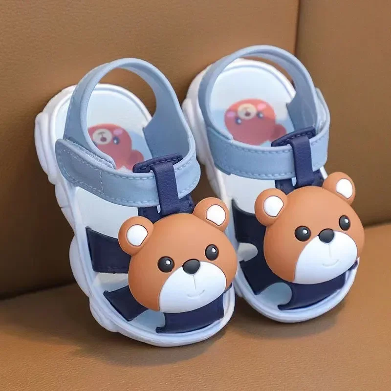 High Quality Comfortable Breathable Baby Children Outdoor Sandals Simple Versatile Cute Cartoon Boys Girls Infants Walking Shoes – Image 2